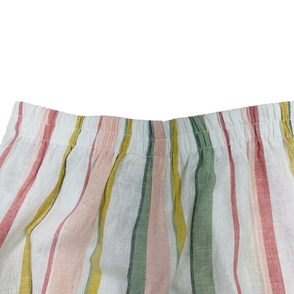 High Rise Stripe Paperbag Shorts size small LAND & SEA - Picture 7 of 12